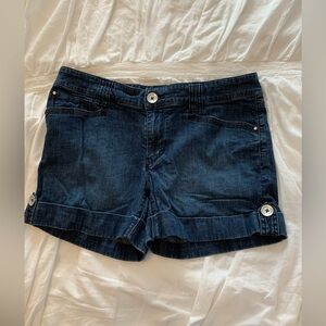 White House Black Market Blue Denim Jean Shorts, Sz 8
